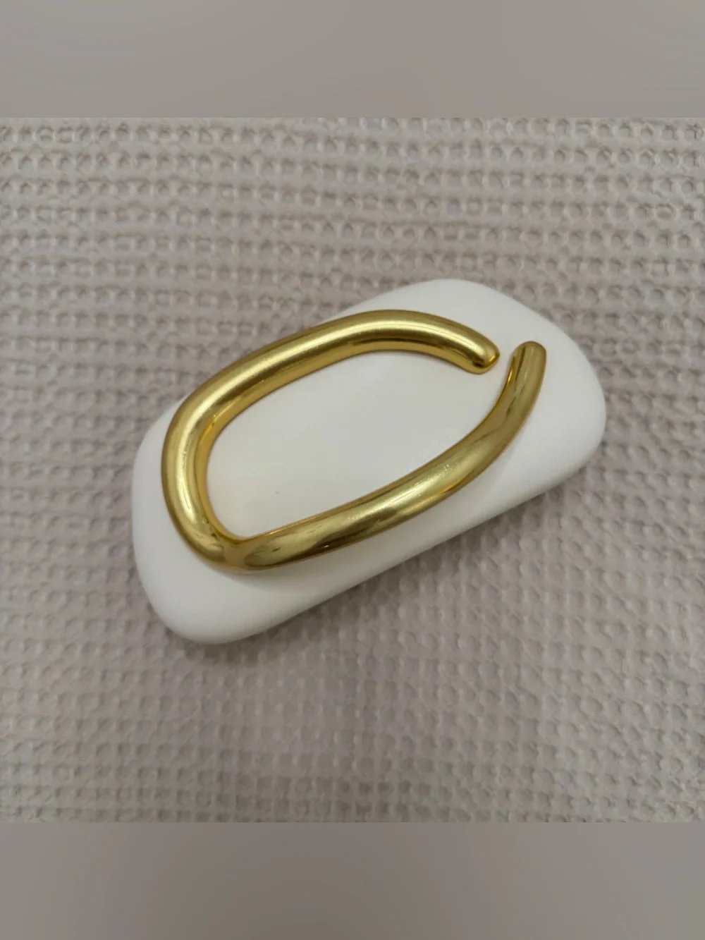 Zara gold clasp clutch bag